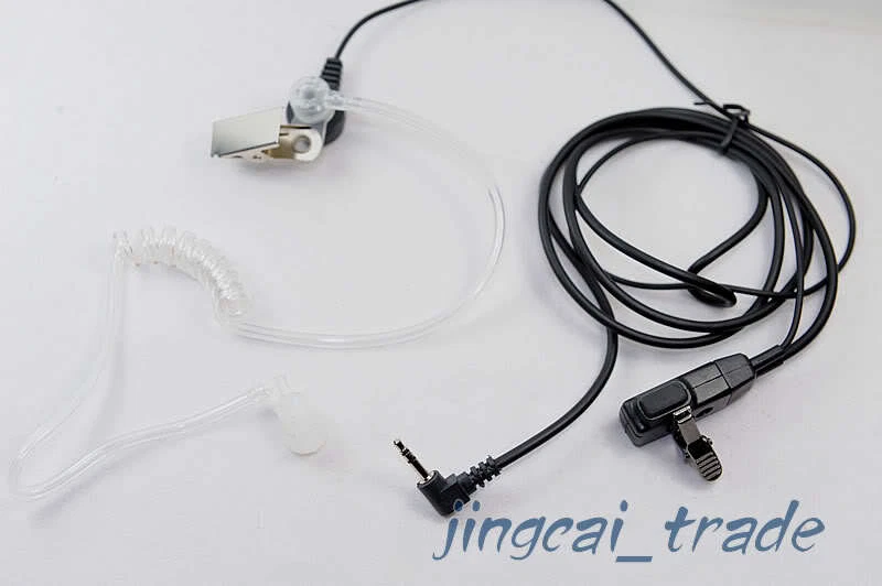 Covert Acoustic Tube Earpiece for Motorola Radio 1-Pin 2.5mm with PTT - Image 1 of 1