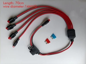 Rozdzielacz prądu 1 do 4 DC pasuje do złącza Anderson Powerpole - Zdjęcie 1 z 1