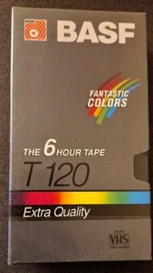 Blank BASF T-120 6 HR EXTRA QUALITY VHS Tapes VCR Video SEALED Record new Retro - Picture 1 of 2