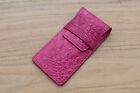 Pink Watch Pouch Bag Real CROCODILE Leather Watches Case Storage Travel
