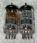 Pair Amperex 6Dj8 Ecc88 Vacuum Tubes Made In Hungry Tv7 Tested Strong