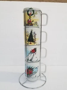 Dr. Seuss The Grinch Weihnachten Stapelbar Becher 4er Set - Bild 1 von 4