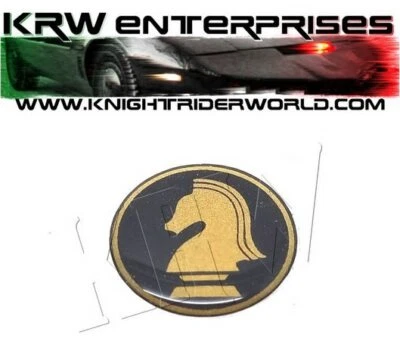1982 PONTIAC FIREBIRD K2000 KNIGHT RIDER KITT KARR ROUNDED SHIFTER KNOB EMBLEM - Image 1 of 4