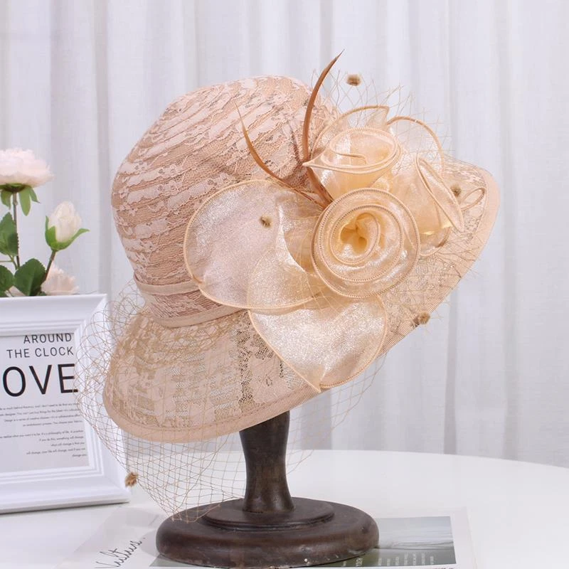 British Chic Women’S Sweet Derby Party Sun Hat Church Dress Hat Cap - Image 1 of 4