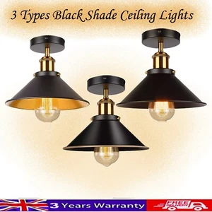 Vintage Industrial Retro Decken Pendelleuchte Lampenschirme Vintage Lampenschirm - Bild 1 von 32