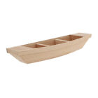 Miniatur-Holzboot für Kinder, Outdoor-Deko, Feendeko, Angelstatuen