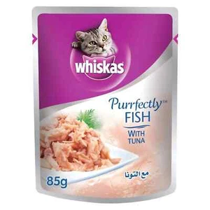 Whiskas Purrfectly Fish with Tuna Wet Cat Food 85g Free Shipping Worldwide - Picture 1 of 6
