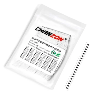 Chanzon 1200Pcs 1206 SMD Resistor Kit 0-10M Ω Ohm 60 Values 1/4W 0.25W ±1% Toler - Picture 1 of 12