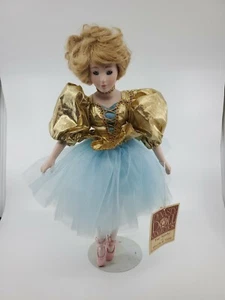 Rare Dynasty Doll Collection blue and gold dress ballerina Christa  - Picture 1 of 11