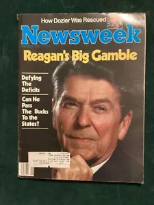 1982 February 8th NEWSWEEK Magazine, Ronald Reagan’s Big Gamble (MH609) - Picture 1 of 2