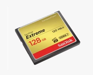 SanDisk Extreme 128 Go CF R120/W80 SDCFXSB-128G-G46 - Photo 1 sur 2