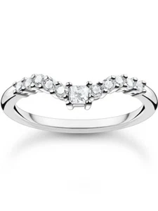 Thomas Sabo Anello da donna TR2398-051-14-52 forma a V misura 52 - Foto 1 di 3
