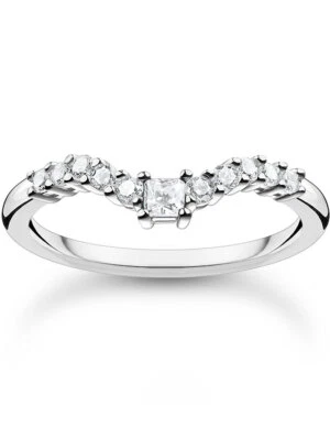 Thomas Sabo Anello da donna TR2398-051-14-52 forma a V misura 52 - Immagine 1 di 3