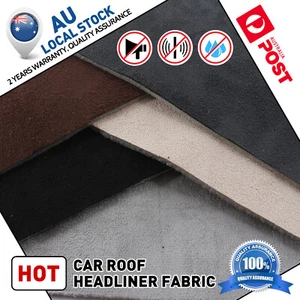 Car Headlining Roof Lining Hood Foam backed Upholstery Fabric Material Door Trim - Picture 1 of 22