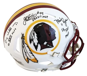 WFT SB MVPs (3) Authentic Signed Flat White F/S Speed Proline Helmet BAS Wit - Picture 1 of 3