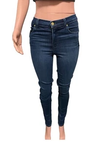 J Brand Dark Blue Denim High rise Stretch Skinny Jeans Nwts 28/33 School Work - Picture 1 of 3