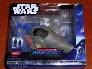 Star Wars Micro Galaxy Squadron: BOBA FETT'S STARSHIP 'SLAVE-1' w/Fennec Shand - Picture 1 of 6