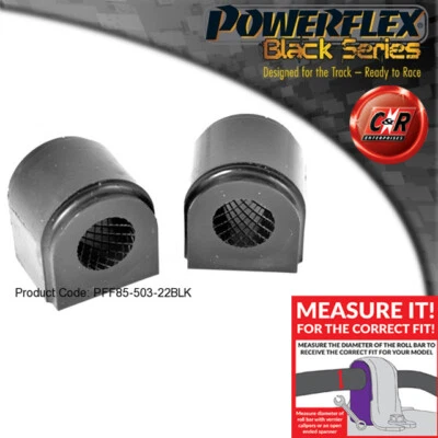 Powerflex Black Frt Roll BAR Cojinete 22mm Para VW Scirocco Mk3 08- - Imagen 1 de 4