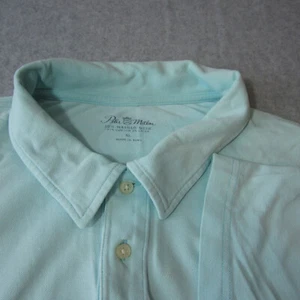 Peter Millar Men's Polo XL Teal Blue Cotton Short Sleeve Shirt Sun Washed - Picture 1 of 12
