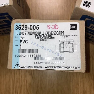 Spears 3629-005 1/2" TU 2000 Standard Kugelhahn SOC/FIPT PVC - Bild 1 von 12