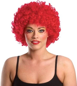 Costume Culture Men's/Woman’s Afro Clown Economy Wig Red, Size One Size Fits All - Picture 1 of 1