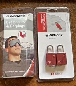 Wenger Travel Key Lock Set & Eye Shades, Ohrstöpsel Neu - Bild 1 von 6