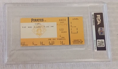 BOBBY BONILLA Autographed Signed PSA Slabbed Ticket MLB Baseball Pirates 1987 Foto 1 de 2