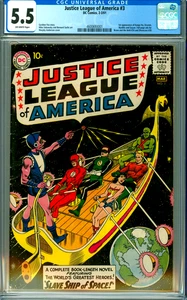 JUSTICE LEAGUE OF AMERICA #3 CGC 5.5 CLÁSICO Ciencia Ficción CUBIERTA Edad de Plata DC 1961 - Imagen 1 de 1