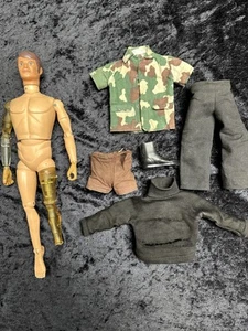 Vintage 1975 Hasbro GI Joe Atomic Man Mike Powers With Original Clothes And Lot - Picture 1 of 24