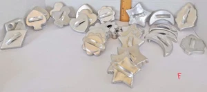 Vintage 29 Tagliabiscotti in Alluminio Forme Con Manici F - Foto 1 di 9