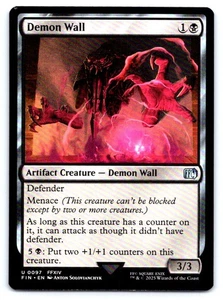 MTG Demon Wall U Artifact Creature — Demon Wall Normal FINAL FANTASY 97 - Picture 1 of 2