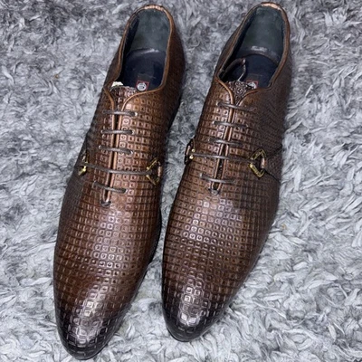Bespoke Vero Cuoio CERRUTI  Dress Shoes Genuine Leather ITALY 43/10 - Image 1 of 4
