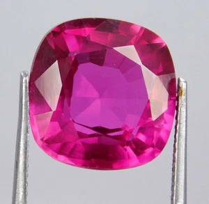 Piedras preciosas sueltas corte cojín espinela Mahenge rosa caliente natural certificado 11,65 quilates - Imagen 1 de 11