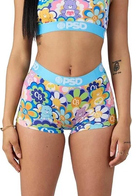 PSD UNDERWEAR PSD Women Boy Shorts - CB Radial Floral Full Coverage Stretch Underwear