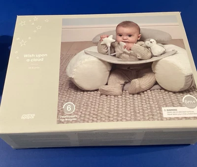 Mamas & Papas Wish Upon a Cloud Sit & Play Baby Seat Brand New RRP £40 Cream - Image 1 of 4