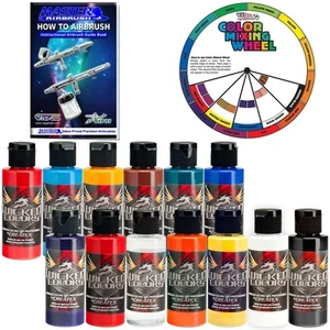 Top 12 Wicked Airbrush Paint Colors and Reducer with The Master How to Airbru... - Picture 1 of 1