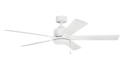 Kichler 330243MWH Bowen 60" Ceiling Fan in Matte White - Image 1 of 2