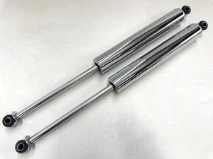 1958-1970 CHEVY IMPALA HEAVY DUTY EXTEND REAR SHOCK ABSORBERS CHROME (EX 26INCH) - Picture 1 of 8