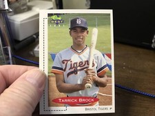 1991 Classic Best # 407 - Tarrick Brock - Bristol Tigers - P									