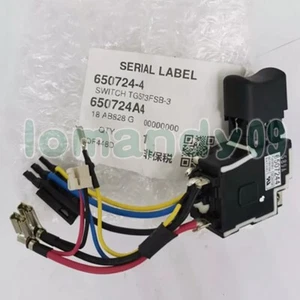 Switch OEM 650724-4 per Makita DHP458 BDF458 DDF458,BHP458Z,DDF458RFE,BHP450RFE - Foto 1 di 2