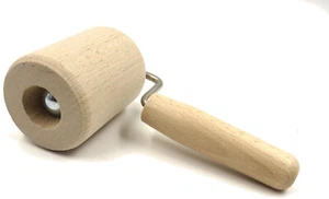 Teig - Eckenroller Teigroller Teigrolle Nudelholz Walze L 16 cm aus Buchenholz - Bild 1 von 6