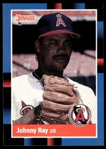 1988 Donruss Baseball Card Johnny Ray California Angels #428