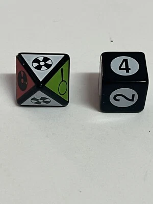 Star Trek Scene It DVD Juego de Mesa Piezas de Repuesto: Dados (2 x Troquel) TOTALMENTE NUEVO Foto 1 de 4