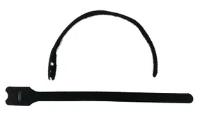 Hook & Loop 25m Reel of Individual Ties Fasteners straps - Black - Picture 1 of 3