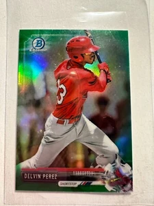K32,411 - 2017 Bowman Chrome Mini Prospects Green #BCP194 Delvin Perez #/99 - Picture 1 of 1