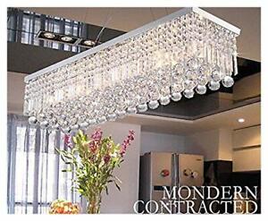 A1A9 Modern Crystal Chandelier Lights, Luxury Clear K9 Crystal Droplet Elegant