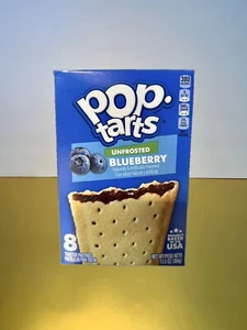 〽️ New Kellogg’s Pop Tarts Unfrosted Blueberry Toaster Pastries Box 13.5oz - Picture 1 of 2