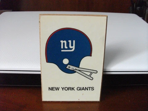Vintage NFL Football Kentucky Art New York Giants Plaque 5 x 3 1/2 Cover