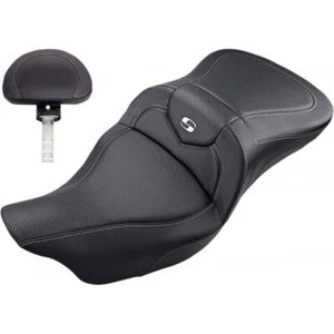 Saddlemen Road Sofa CF Seat With Backrest For Harley-Davidson Tourers 2008-2023 - Picture 1 of 1