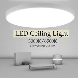 LED Deckenleuchte Deckenlampe Wand Wohn Badezimmer Lampe Büro Küche Flur lampe - Bild 1 von 35